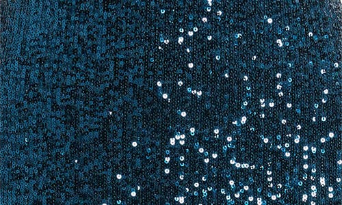 Eliza J Sequin Gown In Peacock