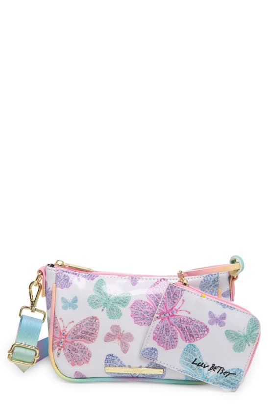 Betsey Johnson Mushroom Pring Crossbody Bag In Patent Butterfly ...