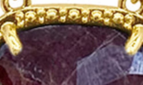 Adornia Fine Jewelry 14k Over Silver 2.00 Ct. Tw. Garnet January Birthstone Necklace In Gold - Garnet - January
