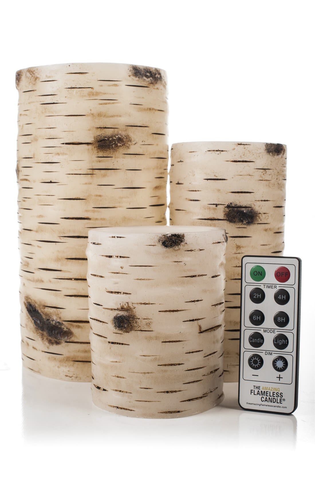 Amazing Flameless Candle Birchbark Flameless Candles (Set of 3) Nordstrom