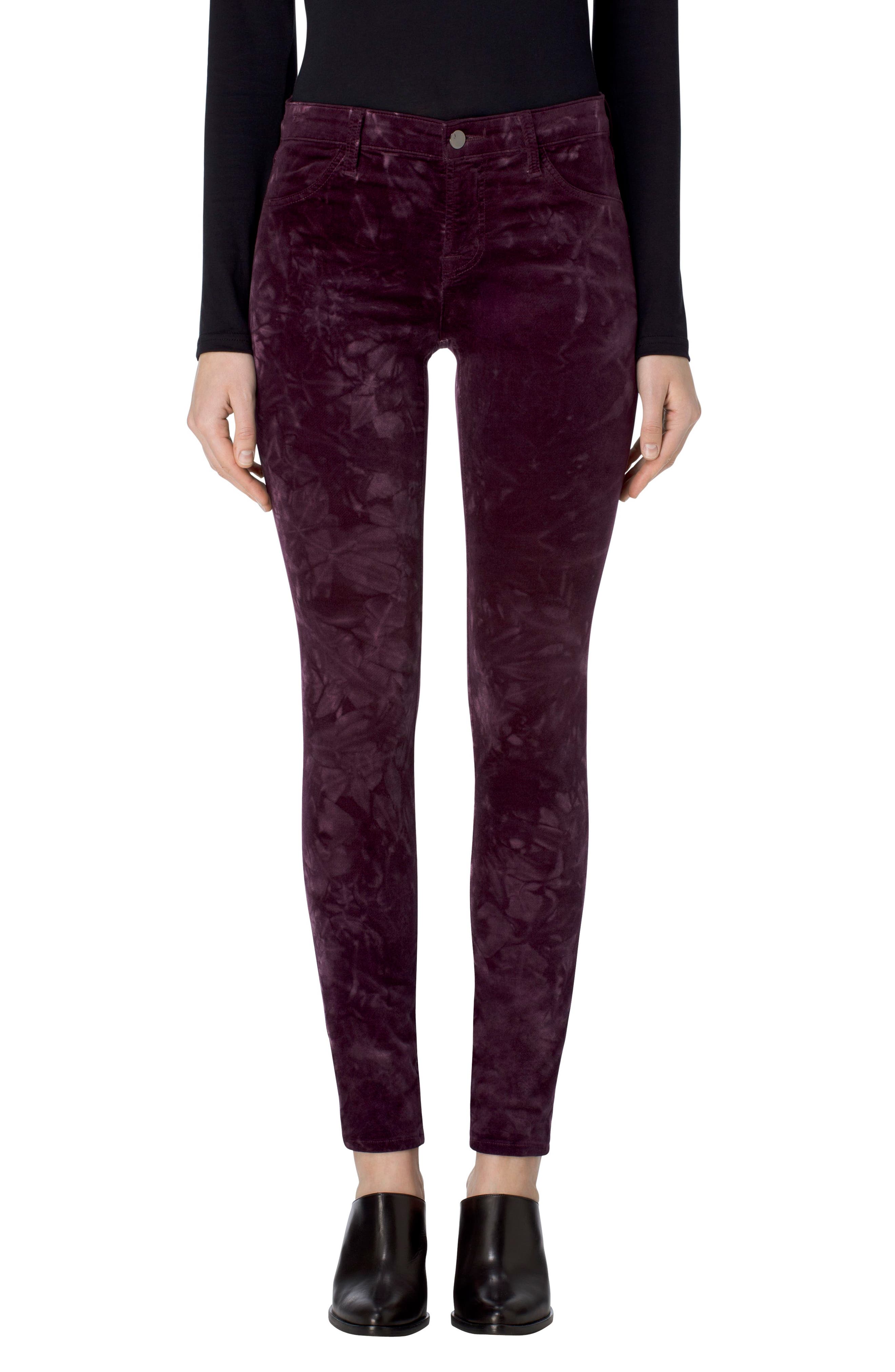 j brand velvet pants