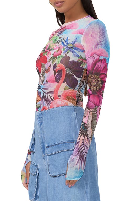 AFRM AFRM KAYLEE PRINT MESH TOP 