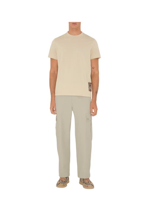 Burberry Beige Cotton T-shirt In Nutmeg