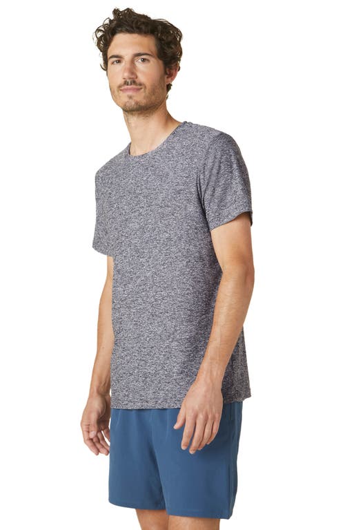 Beyond Yoga Always Beyond Relaxed Fit Short Sleeve Performance Tee In Black-white Sd