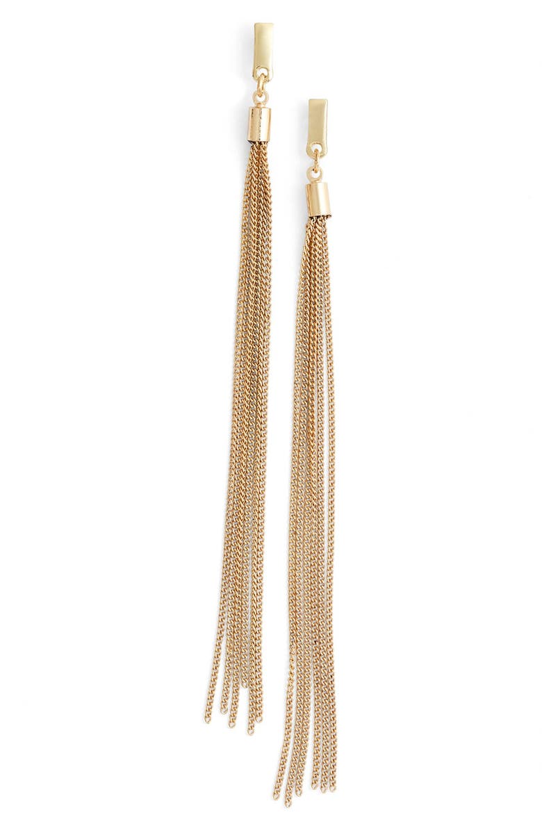 Jules Smith 14k Gold Plate Fringe Drop Earrings | Nordstrom
