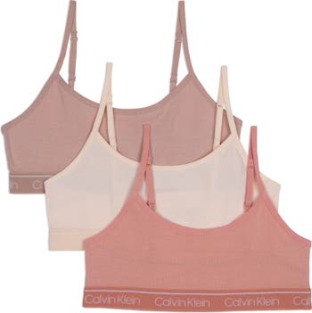 Kids' Assorted 3-Pack Stretch Cotton Bralettes