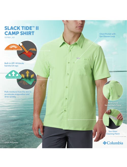 Shop Columbia Big & Tall Pfg Slack Tide Camp Shirt In Ocean Blue