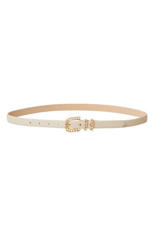 Shop B-low The Belt Hattie Leather Belt In Bone Gold