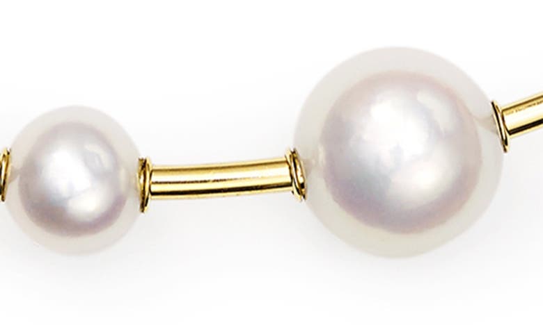 Ippolita 18k Gold Nova Wire Freshwater Pearl Necklace In Gold/ Pearl