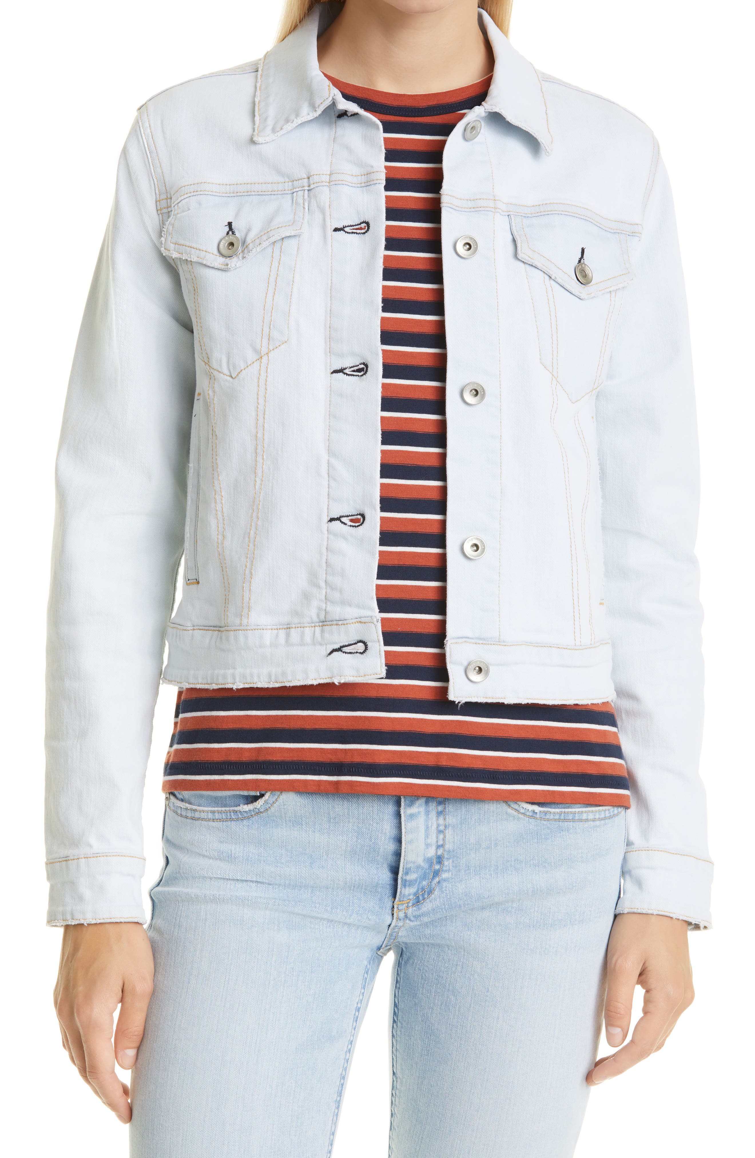 slim fit trucker jacket