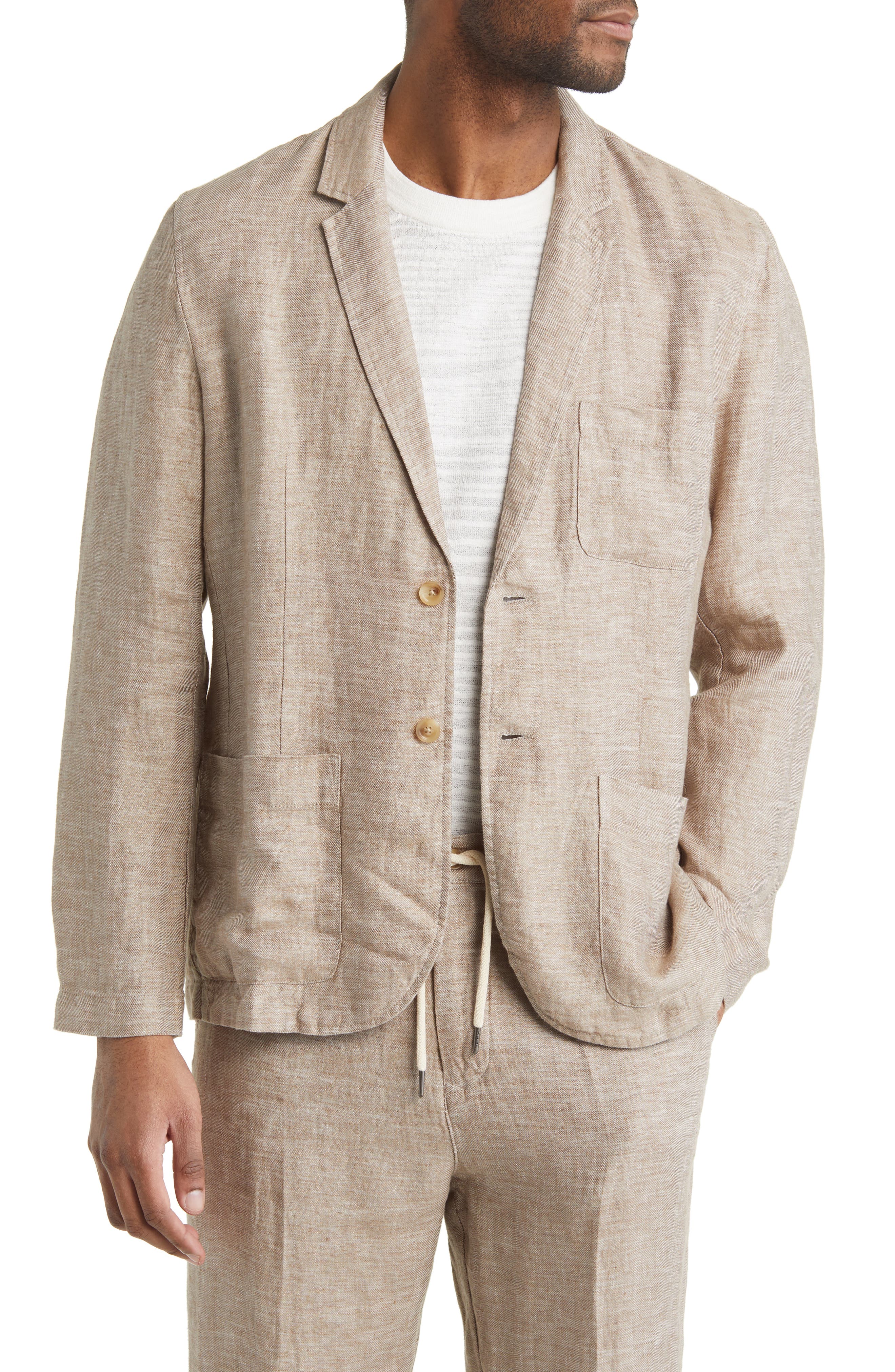 mens big and tall linen blazer