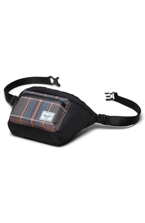 Shop Herschel Supply Co . Pop Quiz Belt Bag In Black Winter Plaid