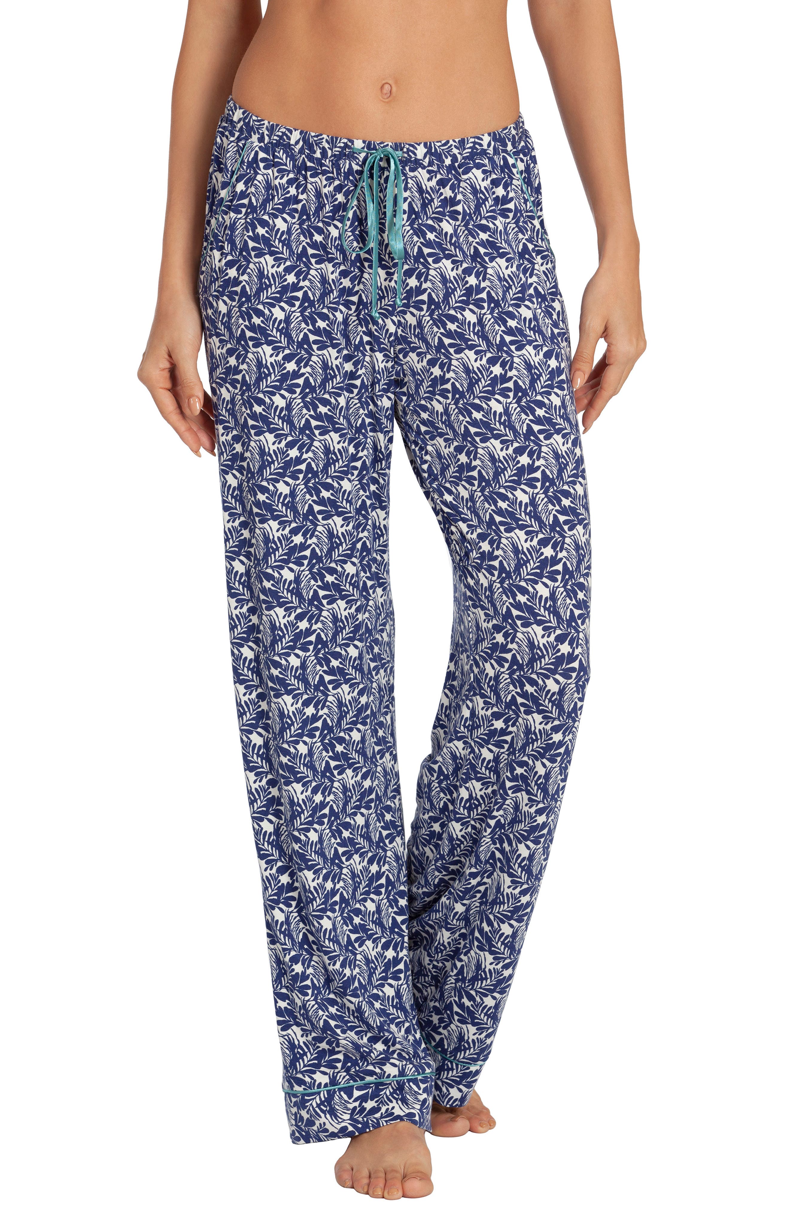 In Bloom By Jonquil Kauai Print Pajama Pants, Blue