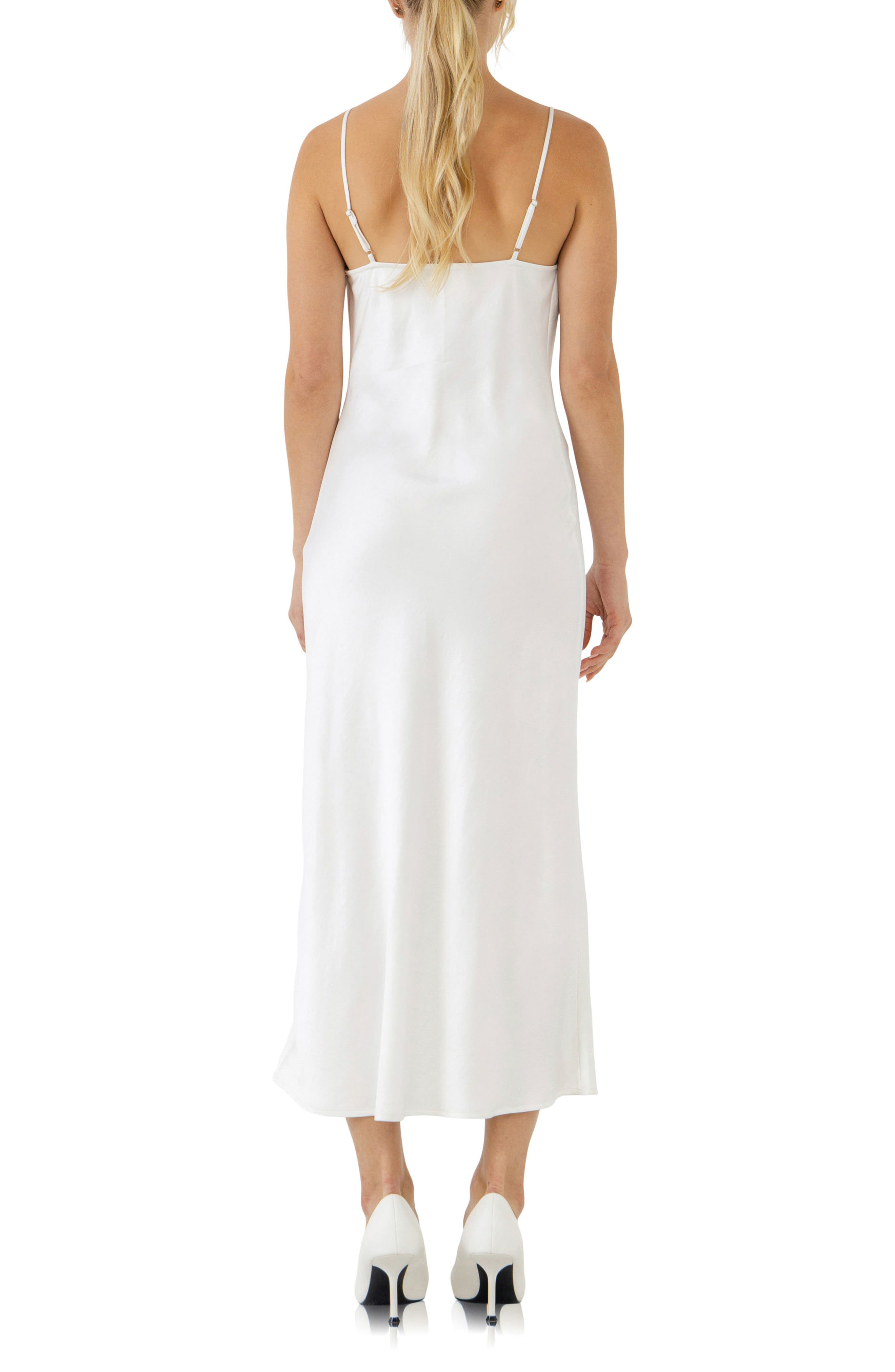 Endless Rose Satin Midi Dress | Nordstrom
