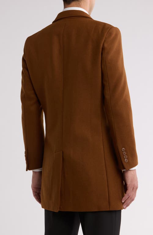Braveman Tailored Wool Blend Jacket In Caramel
