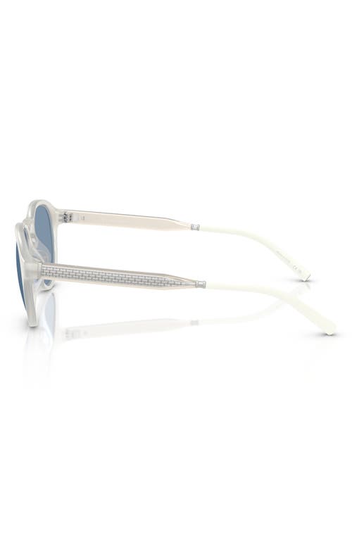 Oliver Peoples X Roger Federer 51mm Phantos Sunglasses In White