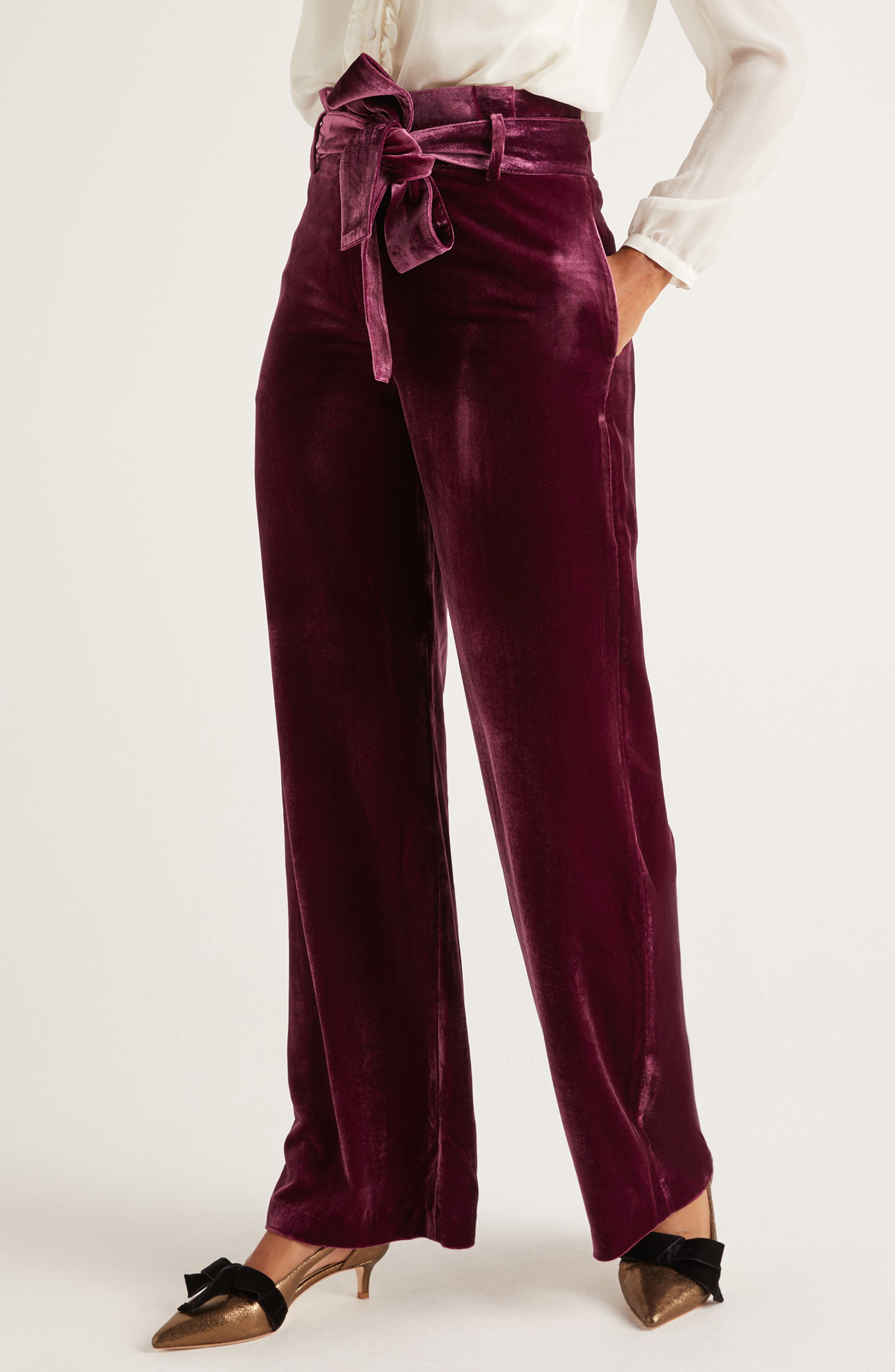 nordstrom velvet pants