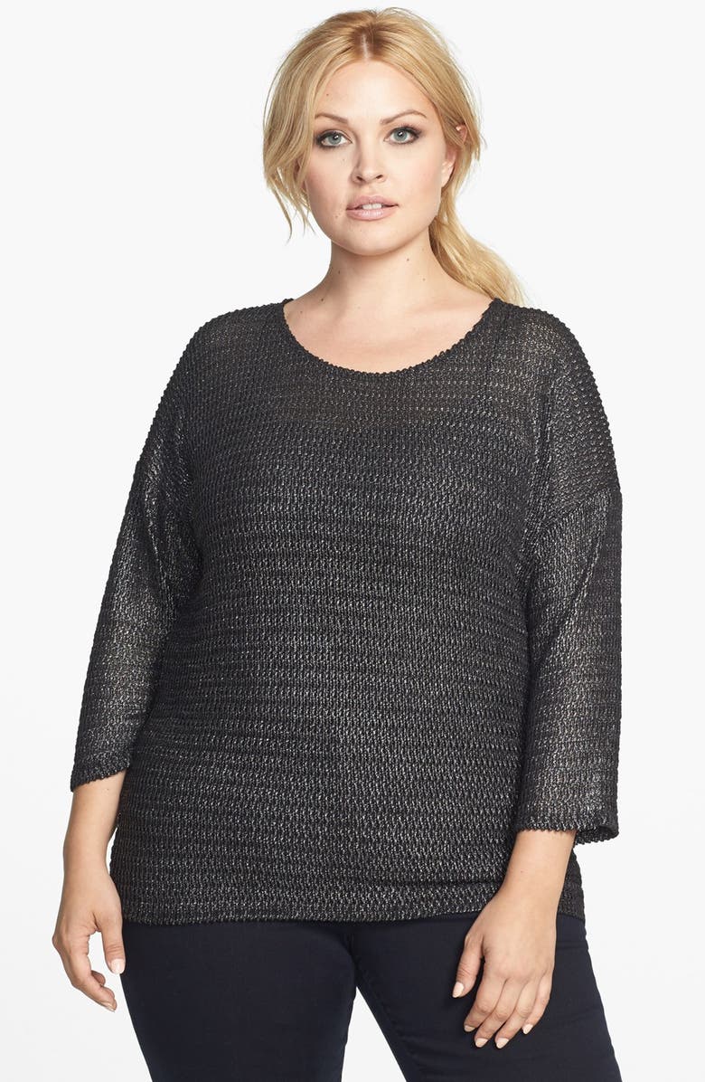 Two by Vince Camuto Open Knit Sweater (Plus Size) | Nordstrom