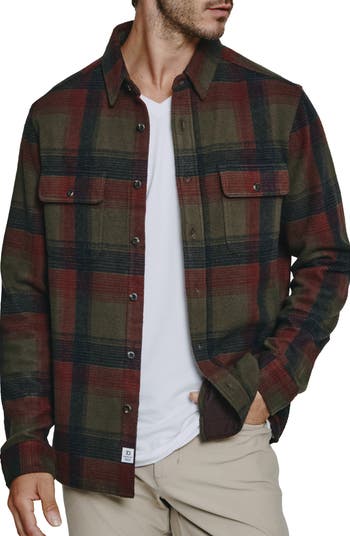 Orvis Women's Stretch Flannel Button Down Shirt, Red Plaid XS