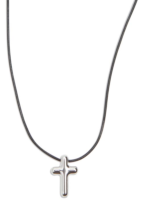 Argento Vivo Sterling Silver Cross Pendant Necklace