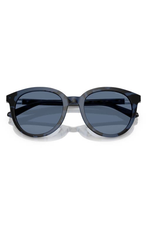Michael Kors 53mm Round Sunglasses In Blue Tort