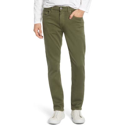Paige Transcend - Federal Slim Fit Straight Leg Jeans, Green