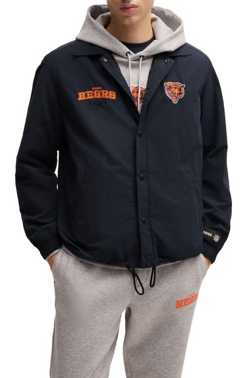 Shop Hugo Boss Boss X Nfl Otto Jacket In Chicago Bears