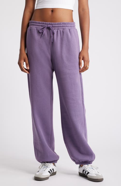 Shop Bp. Oversize Fleece Joggers In Purple Montana