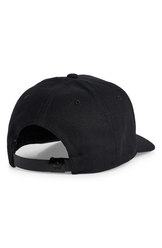 Shop Adidas Originals Modern Canvas Baseball Cap In Black/ Carbon Grey