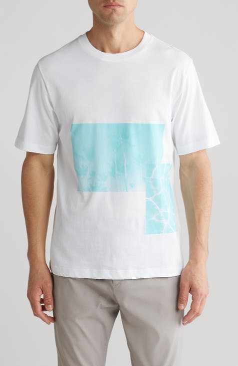 Placed Pool Cotton Graphic T-Shirt