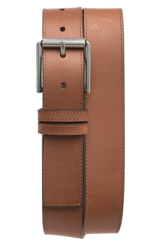 Shop Cole Haan Leather Belt In Tan