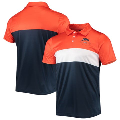 Houston Astros Columbia Colorblocked Tamiami Omni-Shade Button-Up Shirt -  Navy/Orange