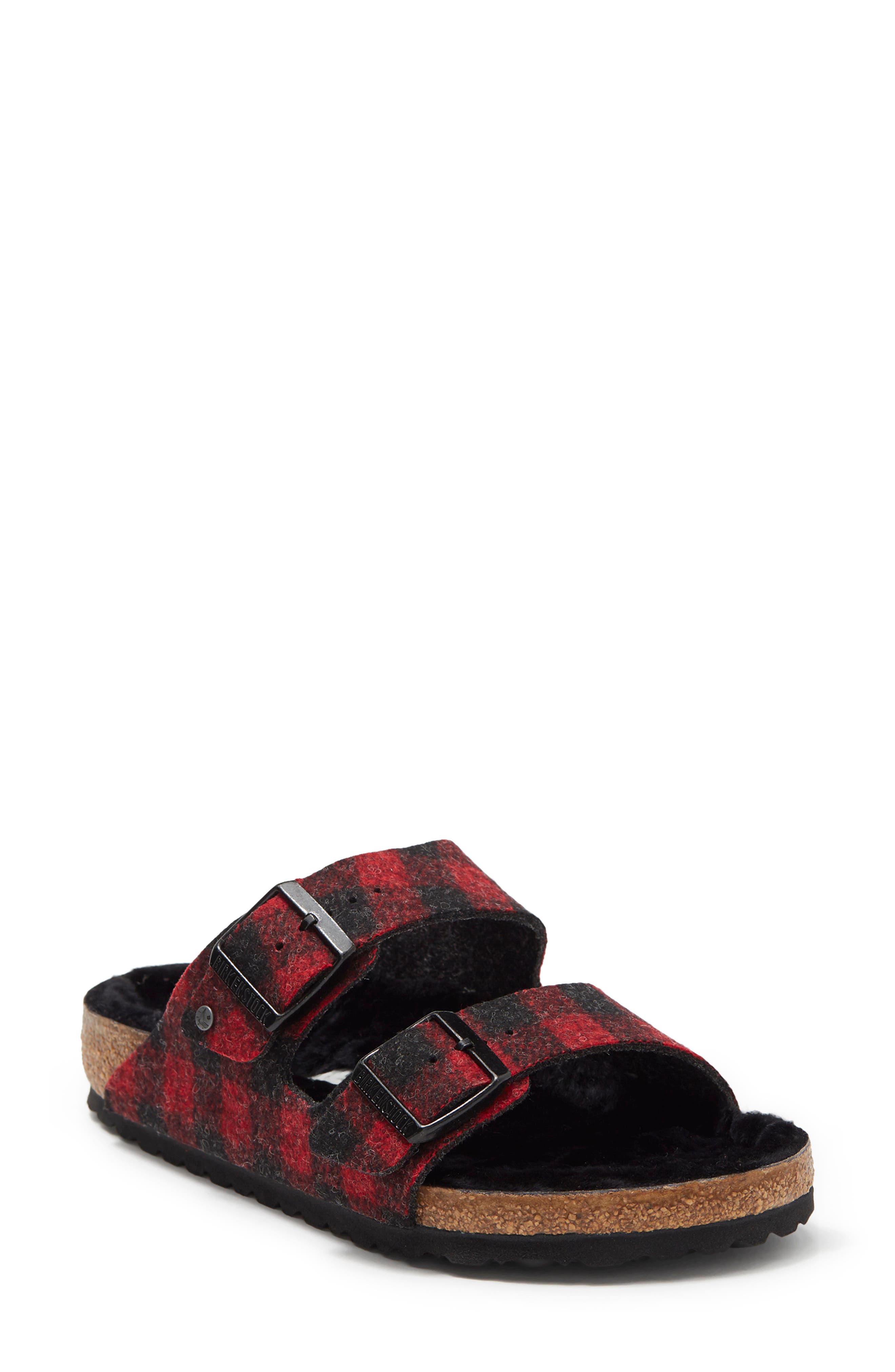 Birkenstock Arizona Genuine Shearling Slide Sandal (Women) | Nordstromrack