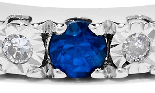 H.j. Namdar Diamond & Stone Stackable Ring In White Gold/sapphire/diamond