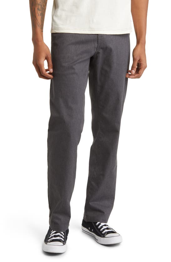 Volcom Frickin Modern Stretch Pants In Charcoal Heather