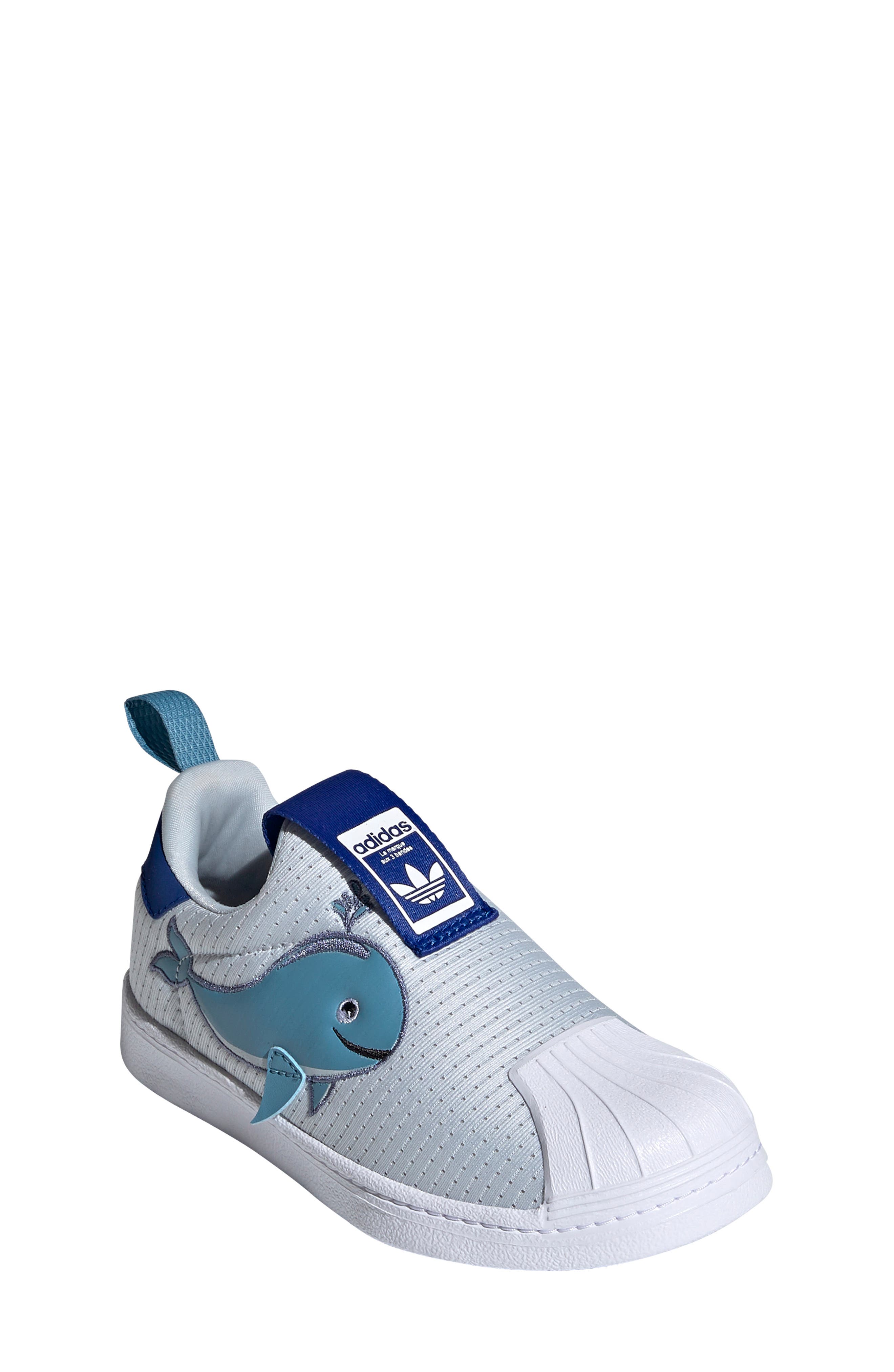 Adidas Originals Kids' Superstar 360 Whale Primeblue Sneaker In Blue/ White  | ModeSens