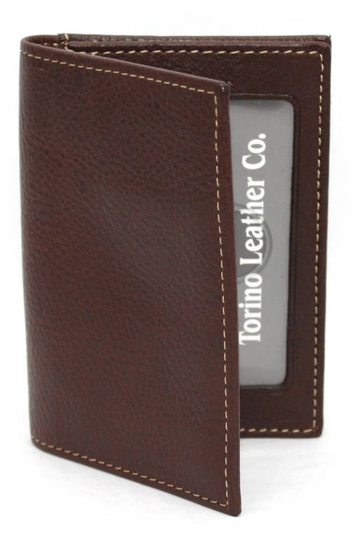 Leather Card Case in Brown