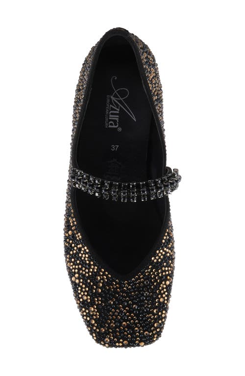 Azura By Spring Step Kailyn Mary Jane Flat In Black Multi