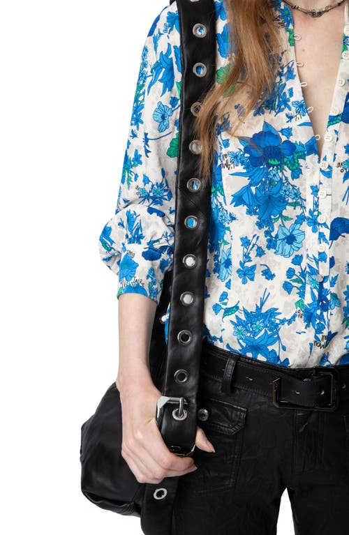 Shop Zadig & Voltaire Twina Garden Flowers Popover Shirt In Ecru