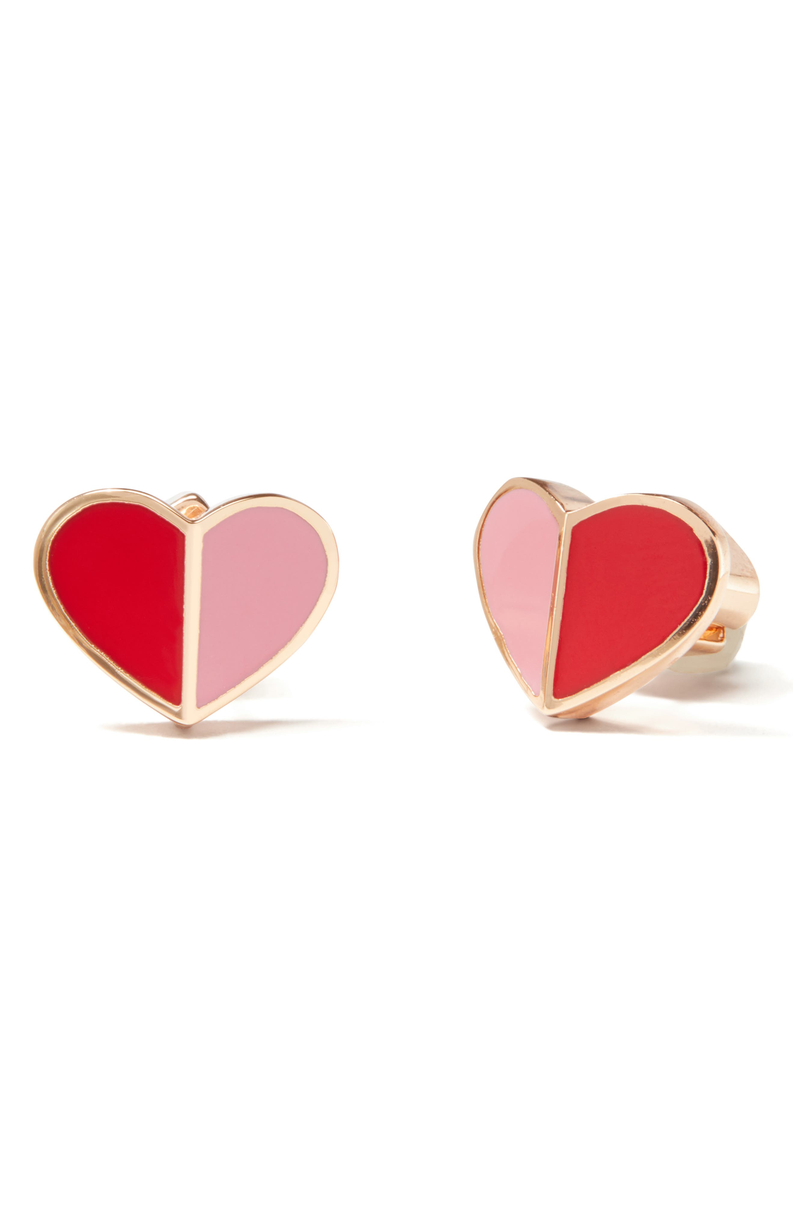 heritage spade small heart studs