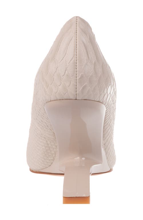 NINETY UNION NINETY UNION INTENSE SNAKE EMBOSSED PUMP 