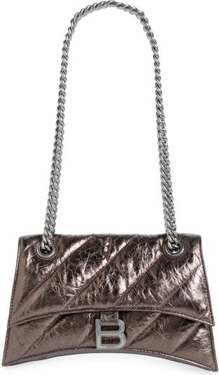 Balenciaga Small Crush Quilted Leather Shoulder Bag