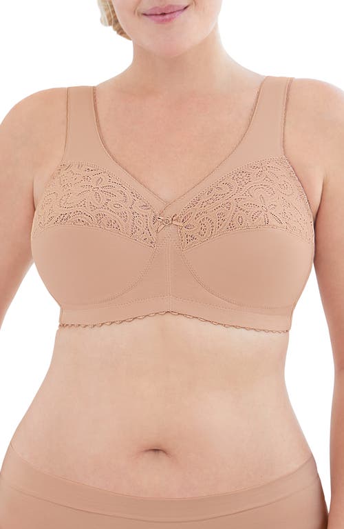 MagicLift Cotton Support Bra in Brown