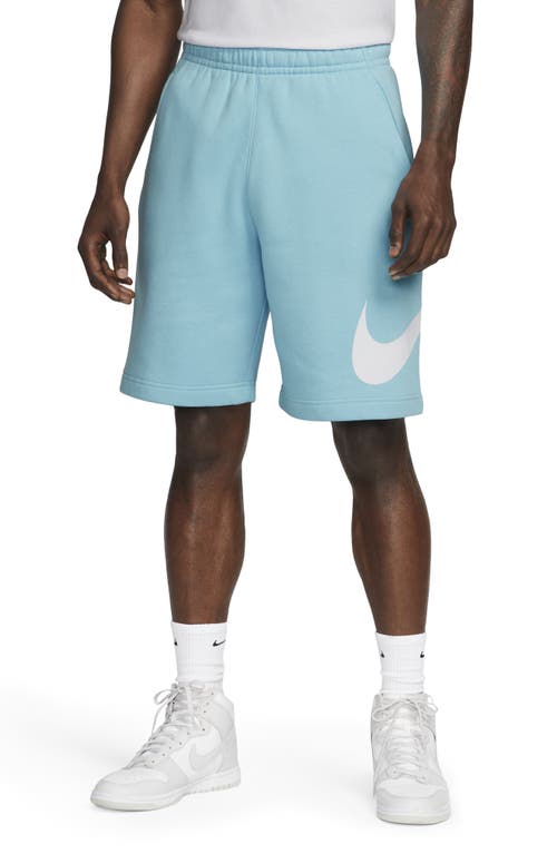 Nike Sportswear Club Shorts In Blue Chill/white