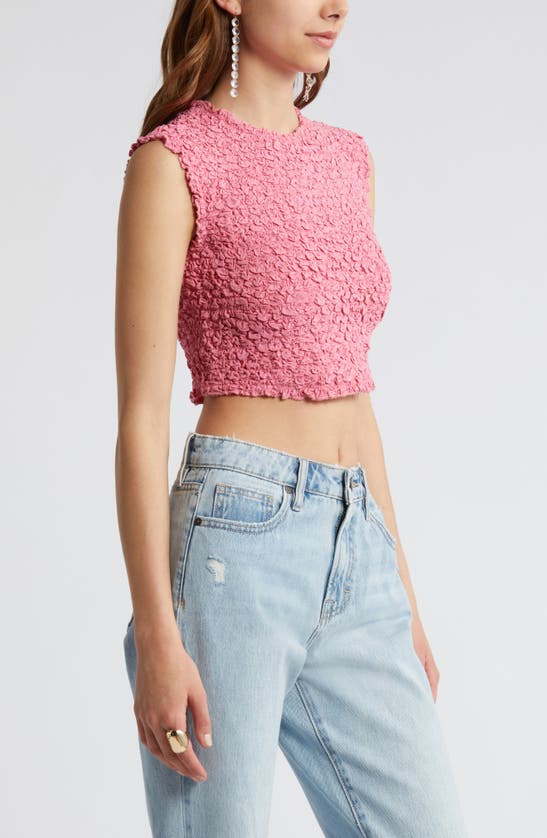 Shop Open Edit Textured Top In Pink Ginger