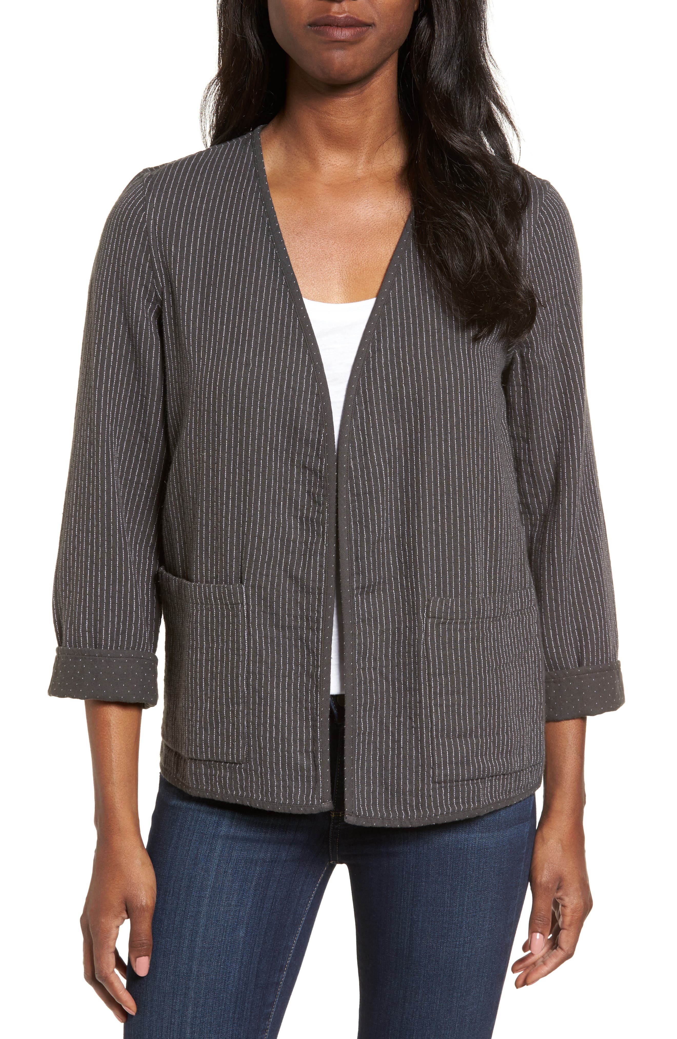 Eileen Fisher Reversible Organic Cotton Jacket Nordstrom