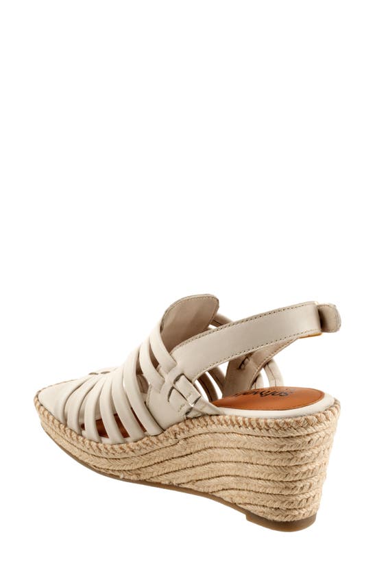 Softwalk Havana Slingback Espadrille Platform Wedge Sandal In Ivory