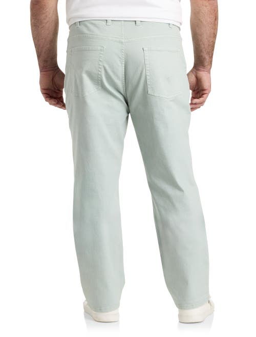 Shop True Nation By Dxl Garment Dyed Stretch Twill Pants In Pastel Blue