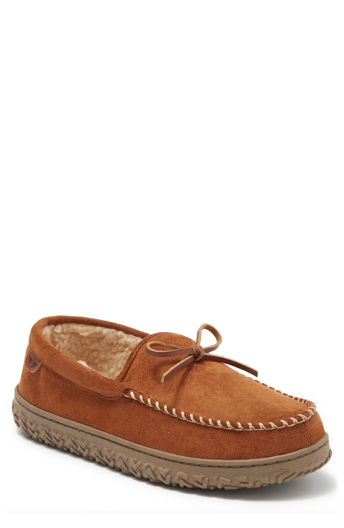 Faux Shearling Boat Shoe Slipper 