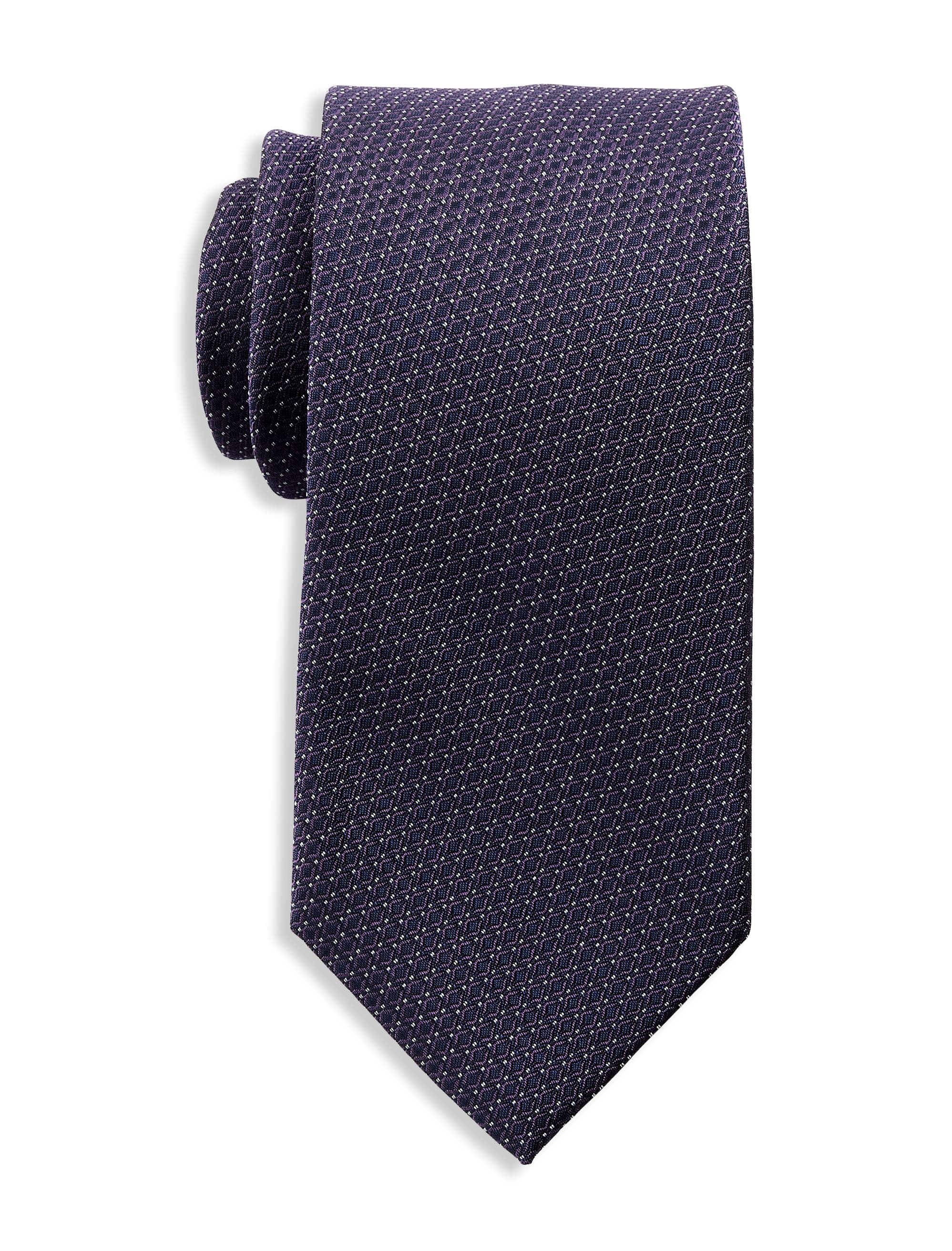 Michael Kors Barre Neat Patterned Tie in Purple 